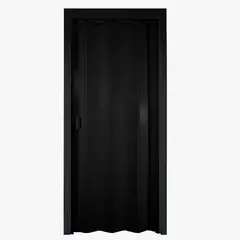 Holztek - Porta Sanfonada Pvc Preto 210X0,60Cm