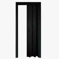 Holztek - Porta Sanfonada Pvc Preto 210X0,60Cm