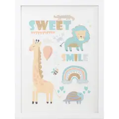 Just Home Collection - Quadro Infantil Multicolorido 30X40