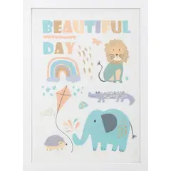 Just Home Collection - Quadro Infantil Multicolorido 30X40
