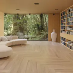 Biancogres - Piso Porcelanato Acetinado Retificado Bege Interno 20x120cm Teca Natural Caixa 1,7m²