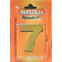 3m - Algorismo 7 Dourado 60mm ACM Numeral