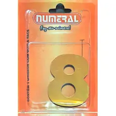3m - Algorismo 8 Dourado 60mm ACM Numeral