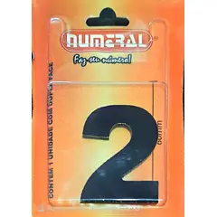 3m - Algorismo 2 Preto 60mm ACM Numeral
