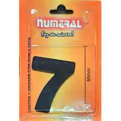 3m - Algorismo 7 Preto 60mm ACM Numeral