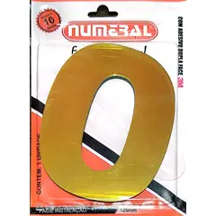3m - Algorismo 0 Dourado 125mm ACM Numeral