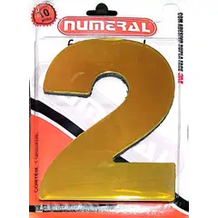 3m - Algorismo 2 Dourado 125mm ACM Numeral