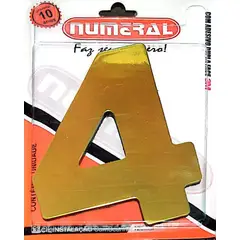 3m - Algorismo 4 Dourado 125mm ACM Numeral