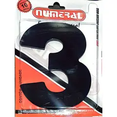 3m - Algorismo 3 Preto 125mm ACM Numeral