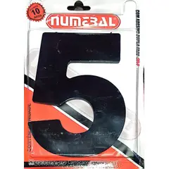 3m - Algorismo 5 Preto 125mm ACM Numeral