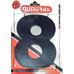 3m - Algorismo 8 Preto 125mm ACM Numeral