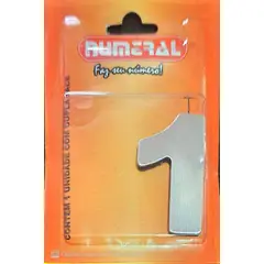 3m - Algorismo 1 Em Aço Escovado 60mm ACM Numeral