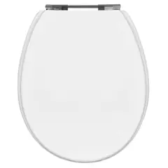 Sensi Dacqua - Assento Sanitário Ravena/targa/izy/studio com Fechamento Comum em Mdf Laqueado Cor Gelo
