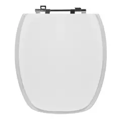 Sensi Dacqua - Assento Sanitário Thema/hawaii com Fechamento Comum em Mdf Laqueado Cor Branco