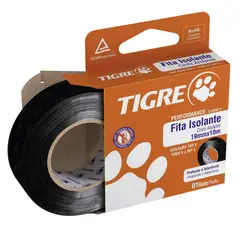 Tigre - Fita Isolante Preta 19mmx20m