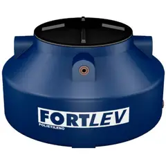 Fortlev - Caixa De Água 310L Polietileno Tampa Rosca Azul