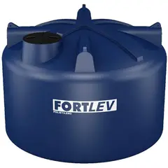 Fortlev - Caixa De Água 5.000L Polietileno Tampa Rosca Azul