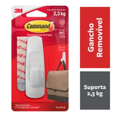 3m - Gancho Command Grande Com Adesivo
