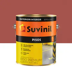 Suvinil - Tinta para piso Vermelho Fosco Exterior e Interior Piso 3,6L