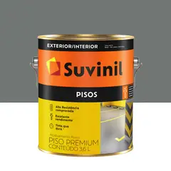 Suvinil - Tinta para piso Cinza Escuro Fosco Exterior e Interior Piso 3,6L