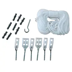 Max Eberhardt - Kit para Varal de Teto 7010 Branco