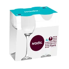 Nadir - Jogo de Taça Fiore Grande 4 peças 515ml Transparente
