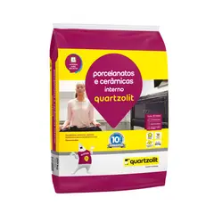 Quartzolit - Argamassa para Porcelanato Interno 20Kg Cinza