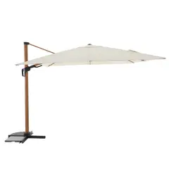 Just Home Collection - Ombrelone de Alumínio 3x3m com Base em Cruz e Rotação