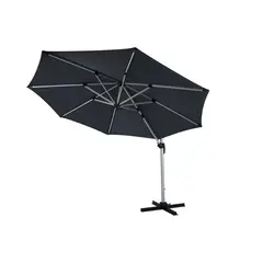 Just Home Collection - Ombrelone Lat Alumínio 3m com Led
