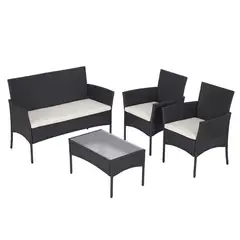 Just Home Collection - Conjunto Estar Rattan Milan 4pcs