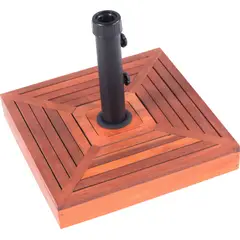 Belfix - Base para Ombrellone Quadrada em Concreto com Revestimento de Madeira 25kg
