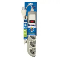 Daneva - Filtro De Linha 3 Pinos 2P+T 10A 4 Tomadas Cabo Pp Com 1,3M