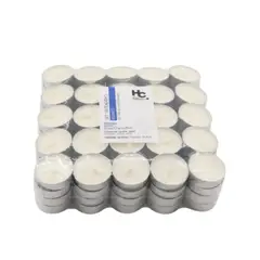 Just Home Collection - Conjunto 100 Tealights Branco