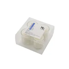 Just Home Collection - Conjunto 4 Vela Vaso Branco