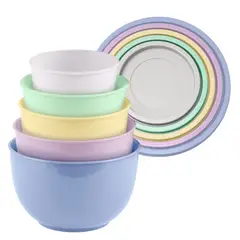 Just Home Collection - Conjunto de Bowls com 5 Pecas com Tampa Colorido