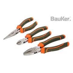 Bauker - Conj De Alicate Univ Cte Pta