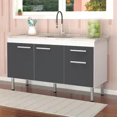 Fimap - Gabinete de Cozinha 114cm Grafite