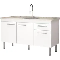 Fimap - Gabinete de Cozinha 114cm Branco