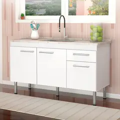 Fimap - Gabinete de Cozinha 114cm Branco