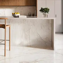 Portobello - Revestimento Mate Esmaltado Branco 45x120cm Retificado Caixa 1,61m² Apuano Oro Graffi