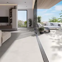 Incesa - Piso Porcelanato Acetinado Retificado Cinza Interno 80x80cm Habitar Cinza Cetim Caixa 2,6m²