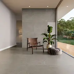 Incesa - Piso Porcelanato Acetinado Retificado Cinza Interno 80x80cm Essence Cinza Cetim Caixa 2,6m²