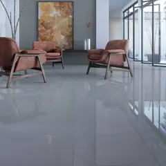 undefined - Porcelanato Retificado Munari Cimento Polido 90x90cm Caixa 1,62m²