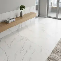 Elizabeth - Porcelanato Retificado Acetinado Interno Branco Le Blanc 60x60 Cm Caixa 1,80 M²