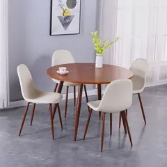 Just Home Collection - Conjunto Sala De Jantar Mesa Com 4 Cadeiras Anand
