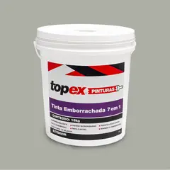 Topex - Tinta Emborrachada para Exterior 7 em 1 Cinza Urbano 18kg