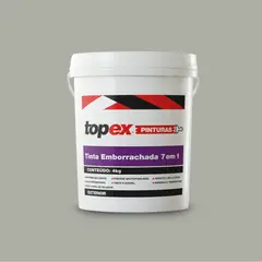 Topex - Tinta Emborrachada para Exterior 7 em 1 Cinza Urbano 4kg