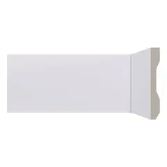 Santa Luzia - Rodapé de Poliestireno Lev101 Branco com 100 Mm de Altura