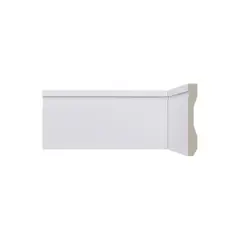 Santa Luzia - Rodapé de Poliestireno Lev102 Branco com 100 Mm de Altura