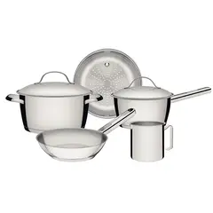 Tramontina - Jogo Panelas Aco Inox 5 Pcs Allegra